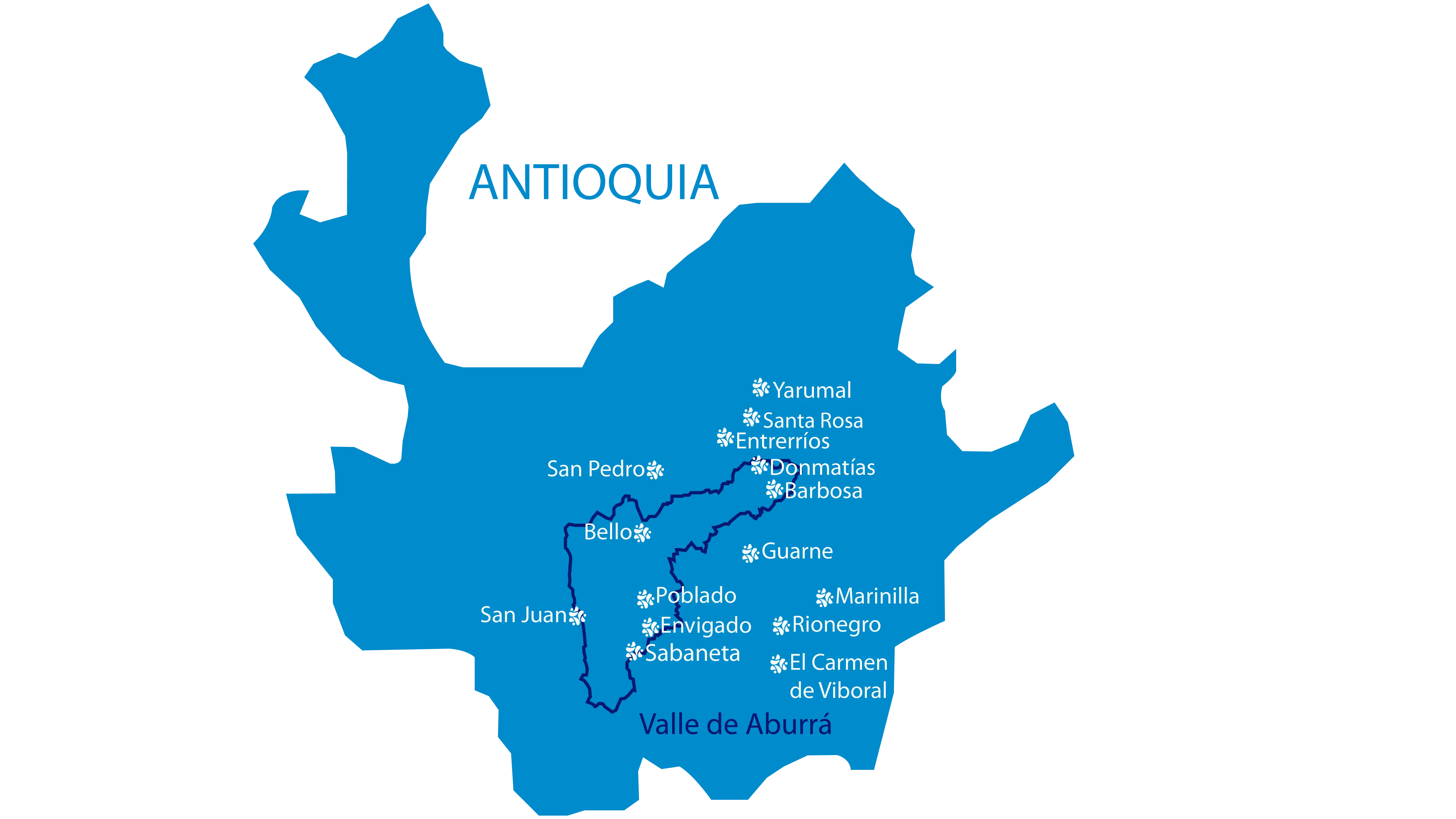 Mapa antioquia sedes sin itagui y floresta-01